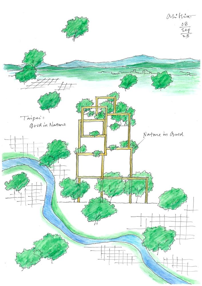 小檔平田晃久義泰田境義泰田境手繪稿1_圖片提供_義泰建設