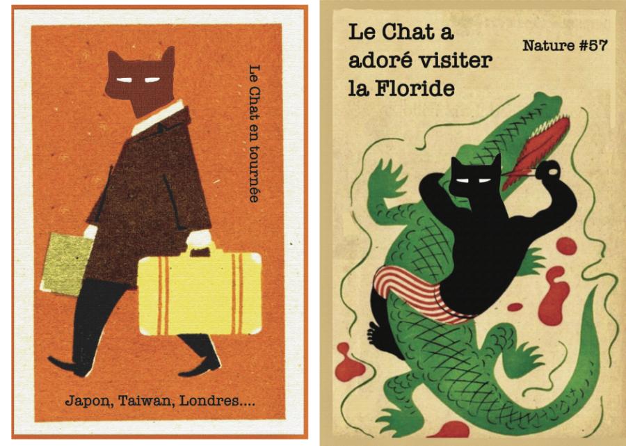 Le Chat環遊世界各地,從巴黎的鵝卵石街道、中國的長城、吉薩金字塔到伊斯坦堡熱鬧的市場。 Le Chat環遊世界各地,從巴黎的鵝卵石街道、中國的長城、吉薩金字塔到伊斯坦堡熱鬧的市場。