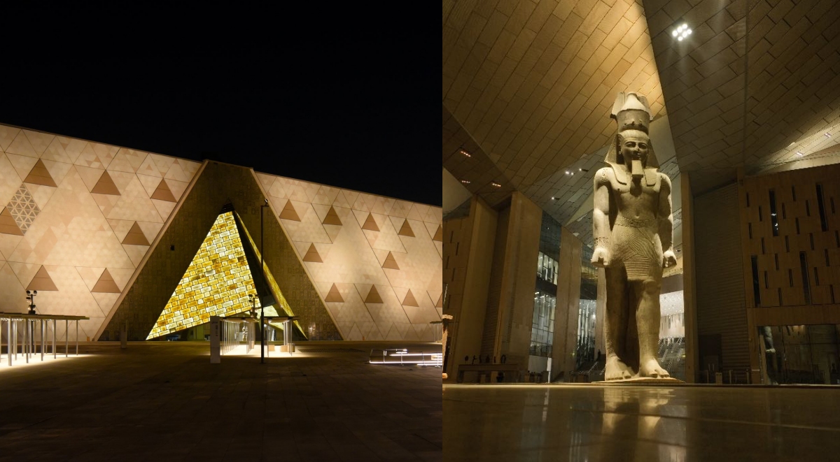 「大埃及博物館」開幕！收藏逾10萬件文物，與金字塔群相呼應的層次建築
