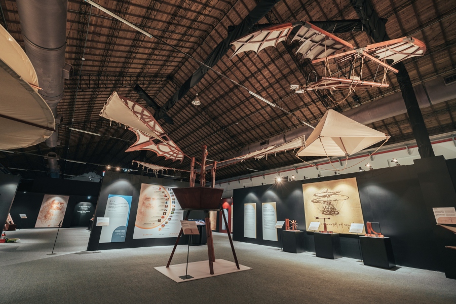 《達文西體驗展》實體展區-飛行器區(圖片提供: KKLIVE) 《達文西體驗展》實體展區-飛行器區(圖片提供: KKLIVE)