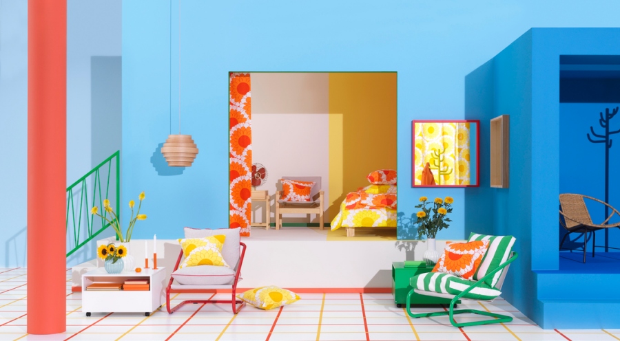 IKEA 80週年Nytillverkad系列第4波登場！致敬1970年代綻放花朵，打造繽紛明亮、花卉印花設計單品
