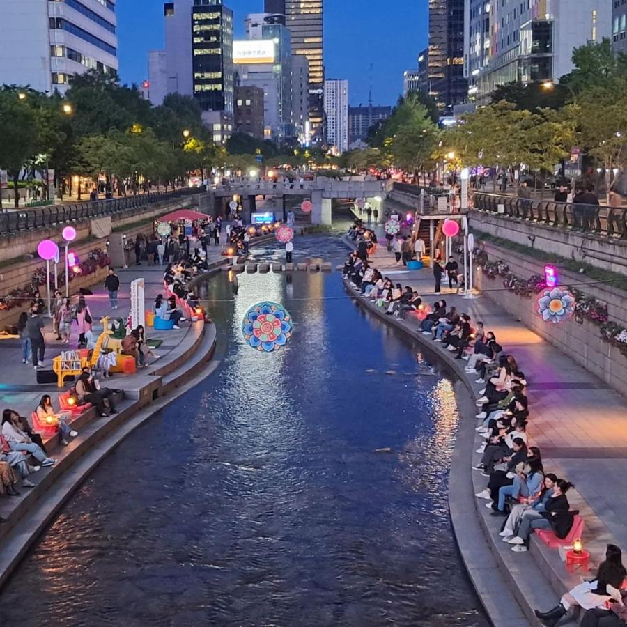 「首爾戶外圖書館」進駐清溪川！吹著夏日晚風，沉浸在自然與文化的悠閒時光