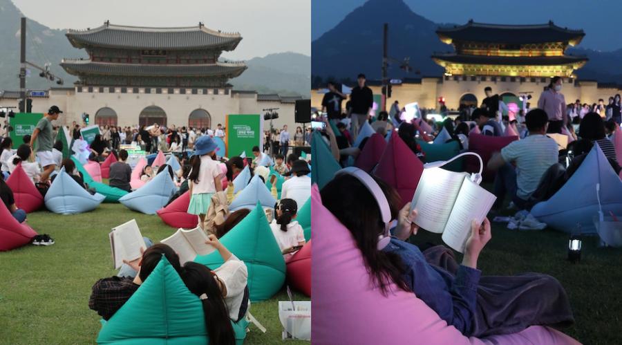 「首爾戶外圖書館」進駐清溪川！吹著夏日晚風，沉浸在自然與文化的悠閒時光