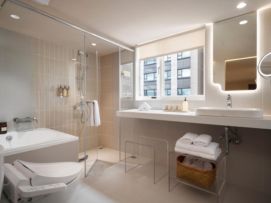 台北「樂爾公寓」設計旅店！捷運大橋頭站的裸色系療癒之所