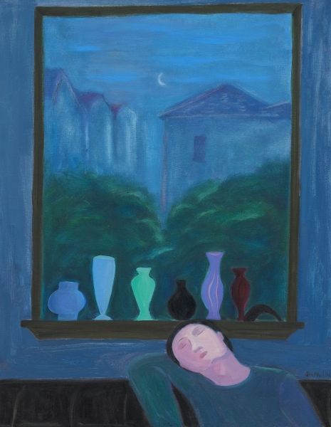 鹵貓 Oamul 窗外的夜 Night Beyond the Window,2023(圖片提供:Contemporary by U) 鹵貓 Oamul 窗外的夜 Night Beyond the Window,2023(圖片提供:Contemporary by U)