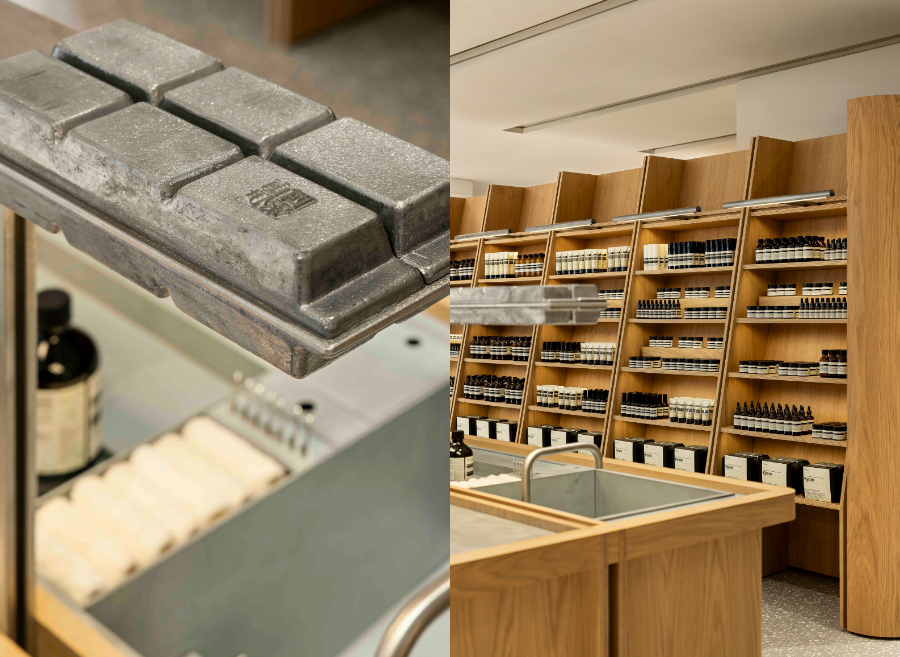 Aesop南西誠品店空間換裝！MLKK Studio以日星鑄字行為靈感設計