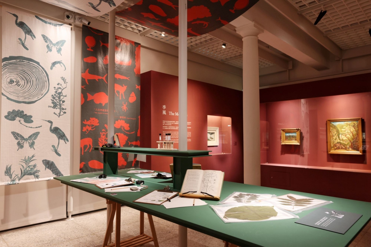 「走揣・咱的所在:陳澄波百三特展」以陳澄波的畫作結合臺博館館藏及植物標本。(圖片來源:臺博館) 「走揣・咱的所在:陳澄波百三特展」以陳澄波的畫作結合臺博館館藏及植物標本。(圖片來源:臺博館)