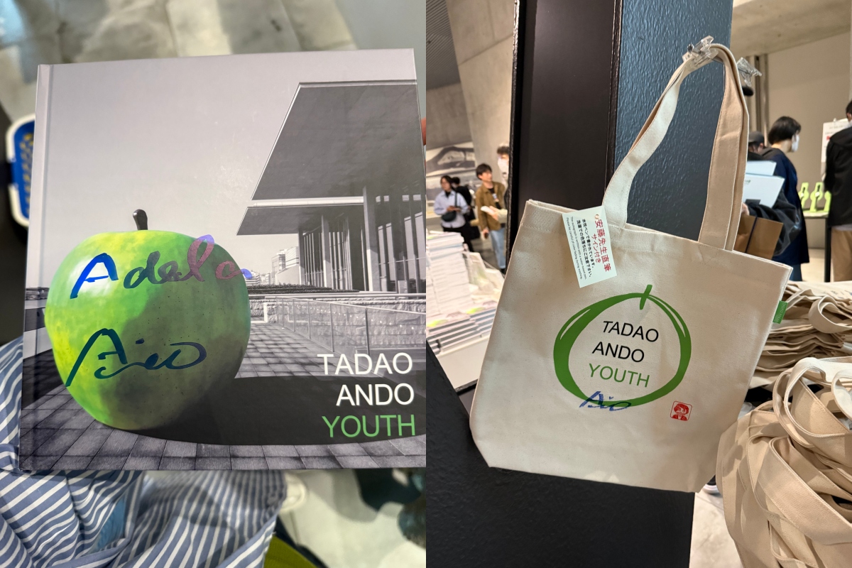 安藤忠雄大師會不定時現身展場,為讀者親筆簽名,甚至還能署名。(攝影:Adela Cheng) 安藤忠雄大師會不定時現身展場,為讀者親筆簽名,甚至還能署名。(攝影:Adela Cheng)
