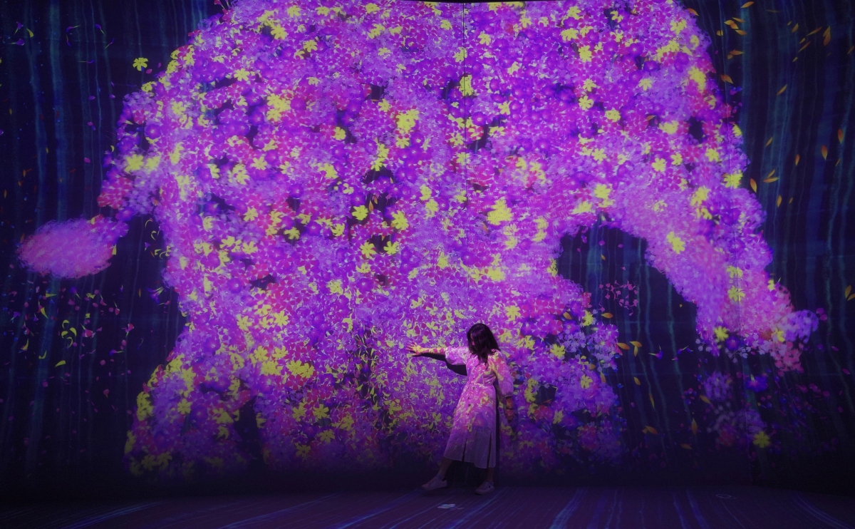 《與花共生的動物們 - A Whole Year per Year》© teamLab 《與花共生的動物們 - A Whole Year per Year》© teamLab