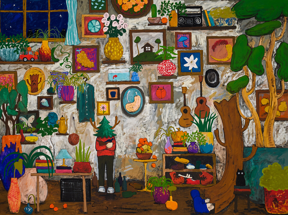 平子雄一個展《超越理想的風景》在基隆美術館！跟著「小樹人」穿梭人類與自然世界