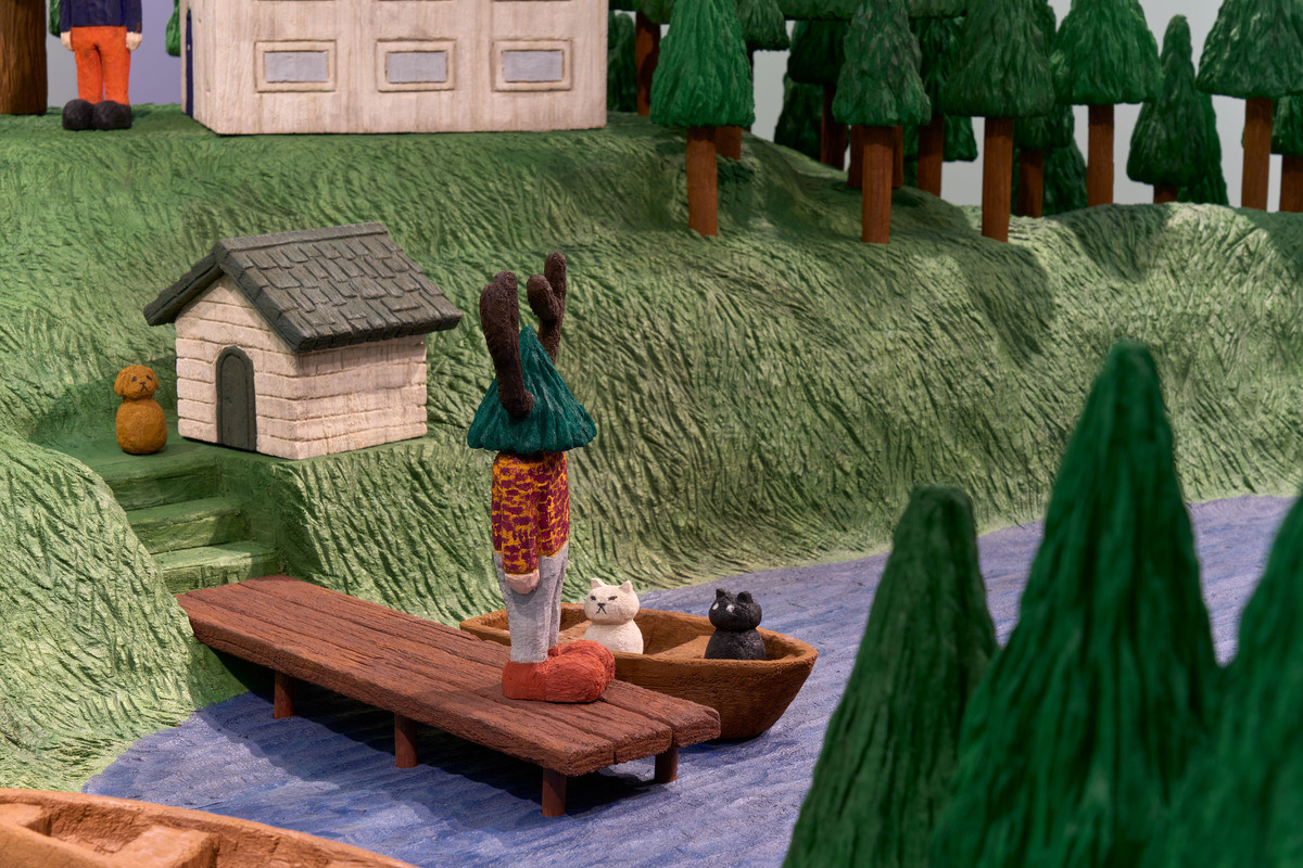 平子雄一個展《超越理想的風景》在基隆美術館！跟著「小樹人」穿梭人類與自然世界