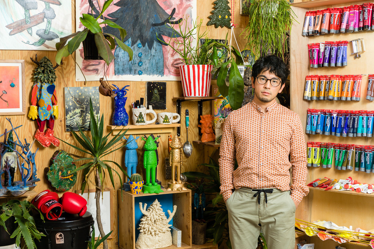 平子雄一個展《超越理想的風景》在基隆美術館！跟著「小樹人」穿梭人類與自然世界