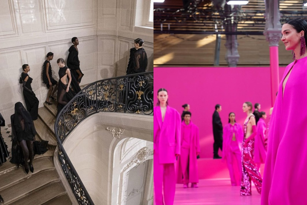 將「PP黑」、「PP粉」極致呈現的Valentino 2024秋冬、2022秋冬系列。(圖片來源:Instagram @pppiccioli) 將「PP黑」、「PP粉」極致呈現的Valentino 2024秋冬、2022秋冬系列。(圖片來源:Instagram @pppiccioli)