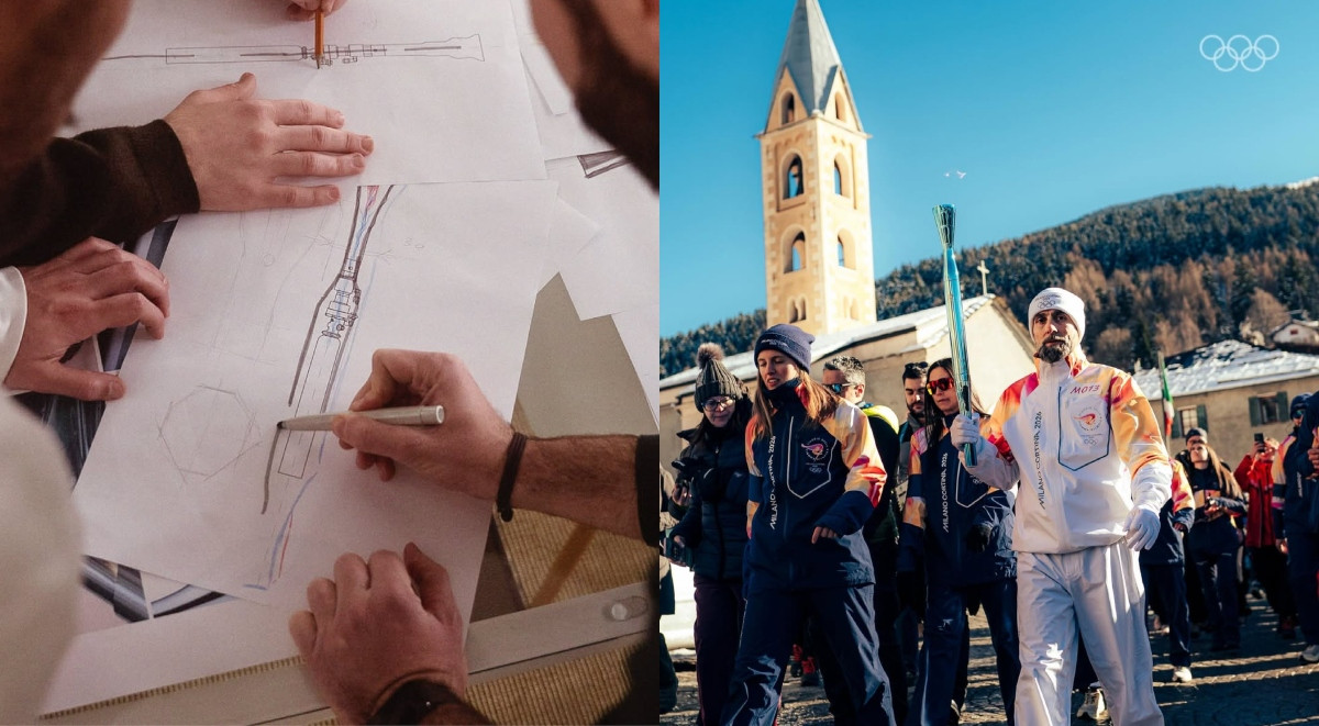 2026米蘭冬奧火炬設計解析：三登《時代》發明榜CRA工作室操刀，可重複填充燃料、天空與山脈兩色映現永續之光