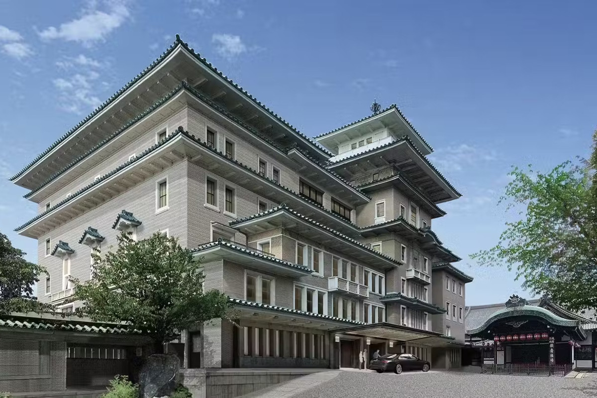 預定2026年開業的「帝國飯店 京都」坐落於京都祇園甲部歌舞練場用地內,透過歷史建築的再造承舊迎新。(圖片來源:帝国ホテル) 預定2026年開業的「帝國飯店 京都」坐落於京都祇園甲部歌舞練場用地內,透過歷史建築的再造承舊迎新。(圖片來源:帝国ホテル)