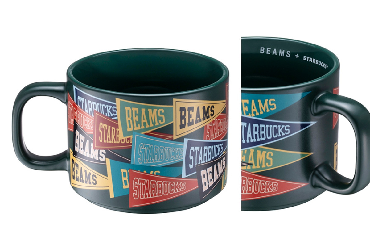 BEAMS三角旗馬克杯(355ml),售價 NT$700。(圖片提供:星巴克) BEAMS三角旗馬克杯(355ml),售價 NT$700。(圖片提供:星巴克)