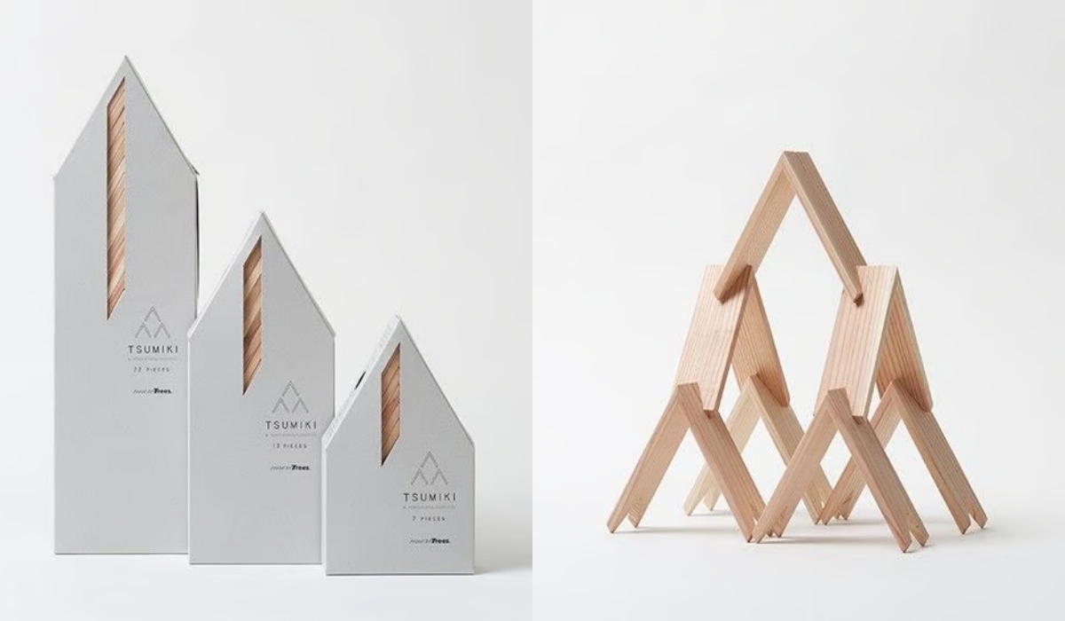 2015年,隈研吾設計的「TSUMIKI」簡約三角形積木,為more trees的經典代表作。(圖片來源:more trees) 2015年,隈研吾設計的「TSUMIKI」簡約三角形積木,為more trees的經典代表作。(圖片來源:more trees)