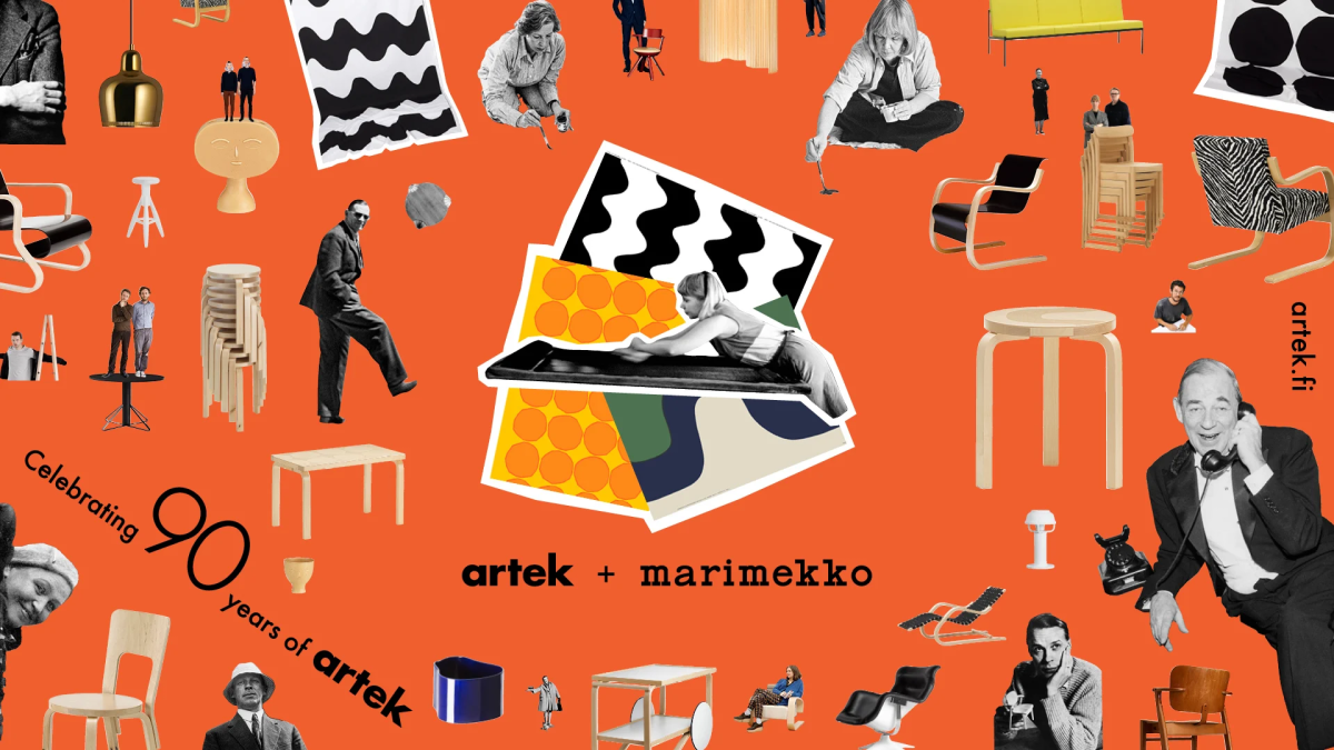 「Artek + Marimekko」限量聯名家具系列。(圖片來源:Artek官方網站) 「Artek + Marimekko」限量聯名家具系列。(圖片來源:Artek官方網站)