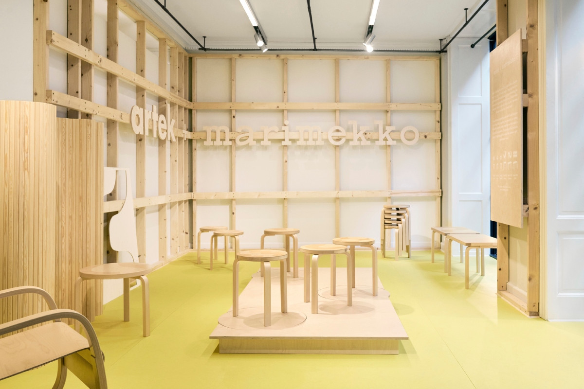 別富詩意的展出空間由芬蘭設計師Linda Bergroth打造。(圖片提供:Marimekko) 別富詩意的展出空間由芬蘭設計師Linda Bergroth打造。(圖片提供:Marimekko)