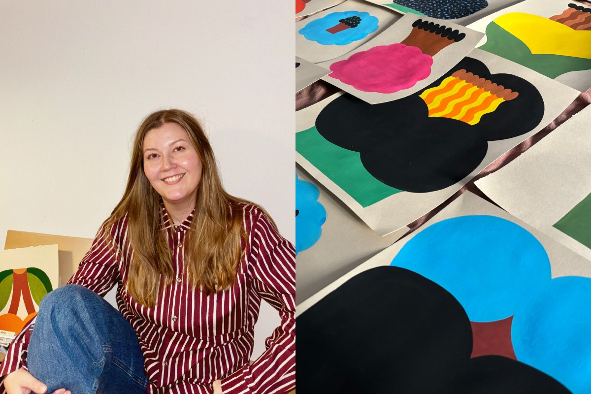 藝術家Eija Vehviläinen及其創作筆記。(圖片提供:Marimekko) 藝術家Eija Vehviläinen及其創作筆記。(圖片提供:Marimekko)