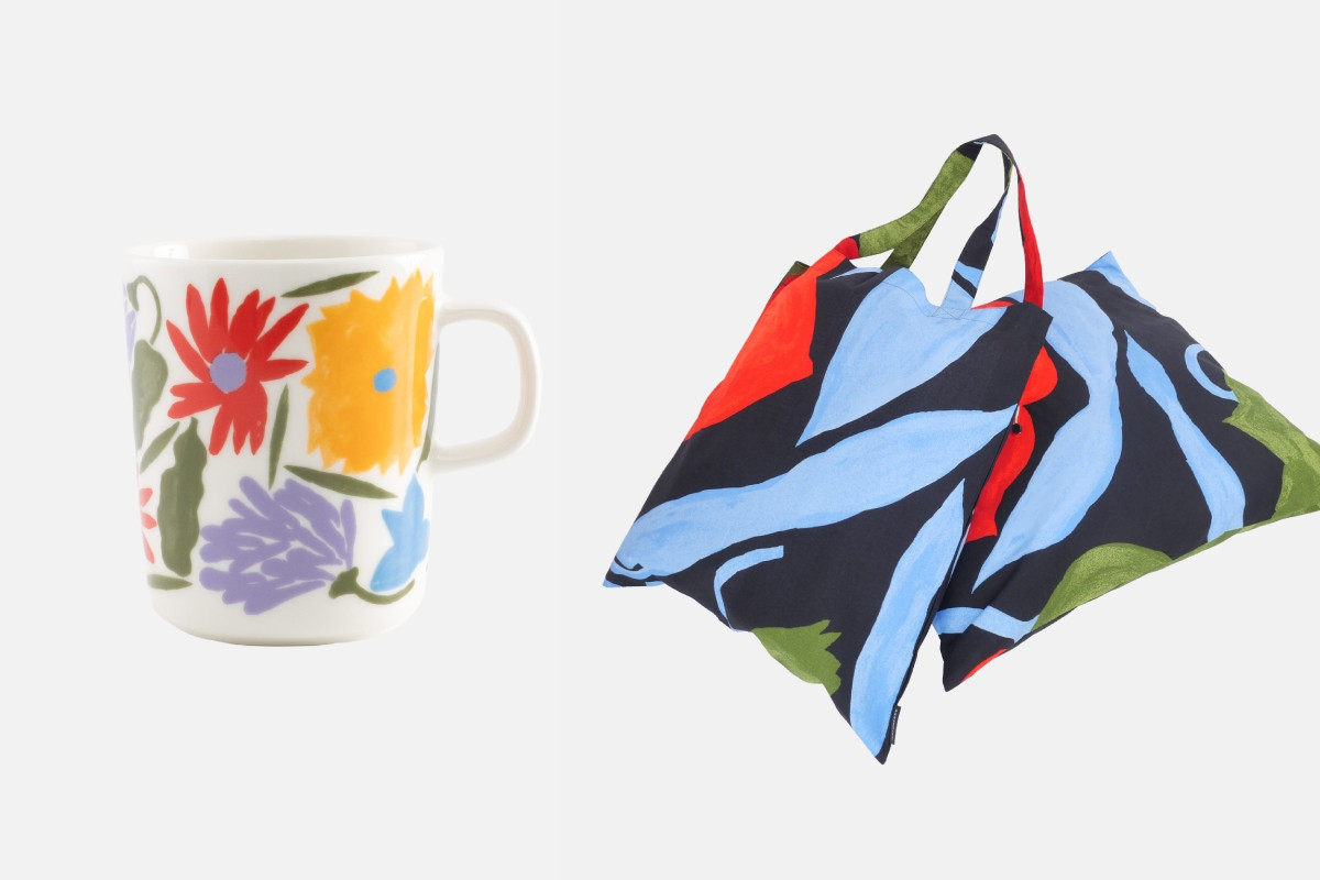 【Aino-Maija Metsola】Purpuri馬克杯 NT$1,190、50*50cm抱枕套(不含枕芯) NT$2,090、Nurmilintu托特包 NT$1,790。(圖片提供:Marimekko) 【Aino-Maija Metsola】Purpuri馬克杯 NT$1,190、50*50cm抱枕套(不含枕芯) NT$2,090、Nurmilintu托特包 NT$1,790。(圖片提供:Marimekko)