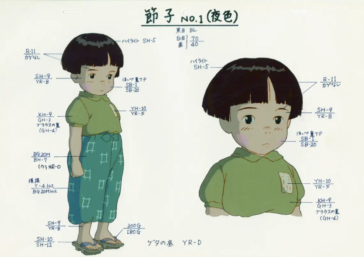 《螢火蟲之墓》角色手稿。(圖片來源:高畑勳展官方網站) 《螢火蟲之墓》角色手稿。(圖片來源:高畑勳展官方網站)