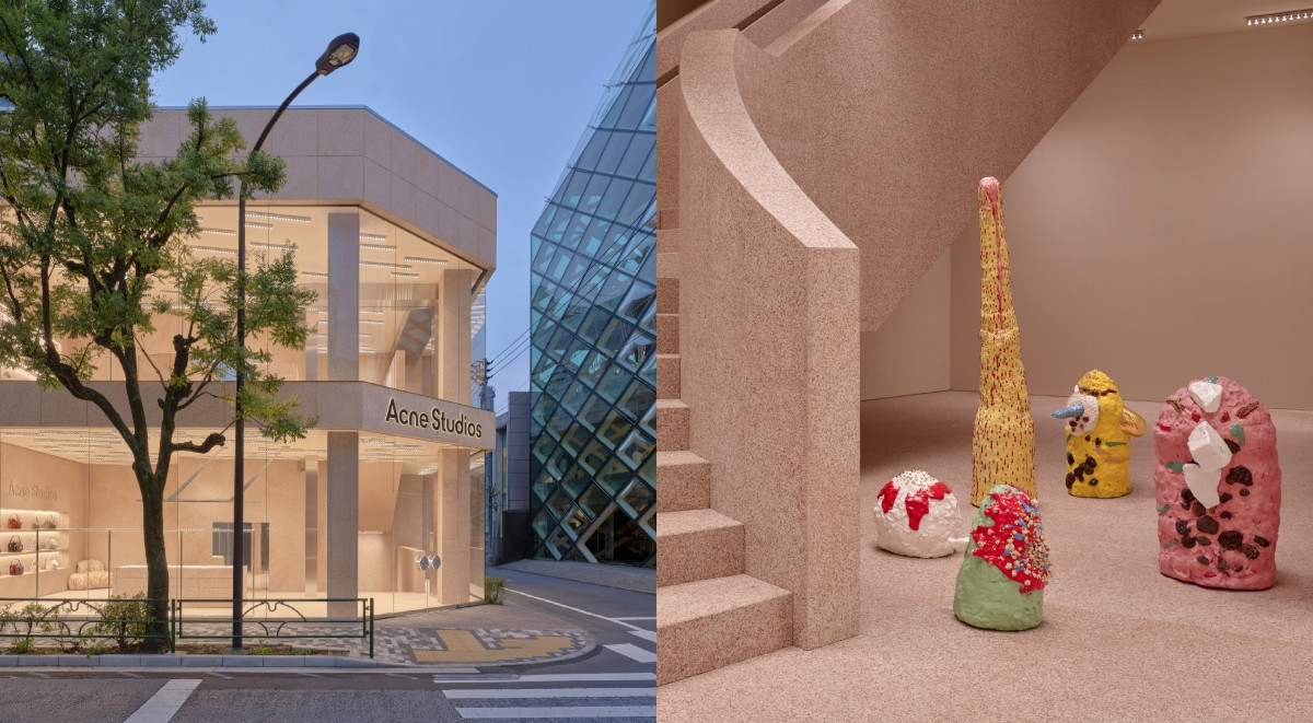 Acne Studios東京青山旗艦店開幕:瑞典團隊Halleroed操刀3層粉紅花崗岩建築,侘寂裝置注入日式美學 Acne Studios東京青山旗艦店開幕:瑞典團隊Halleroed操刀3層粉紅花崗岩建築,侘寂裝置注入日式美學