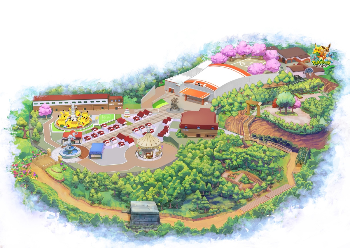 PokéPark KANTO地圖(圖片提供:Pokémon) PokéPark KANTO地圖(圖片提供:Pokémon)