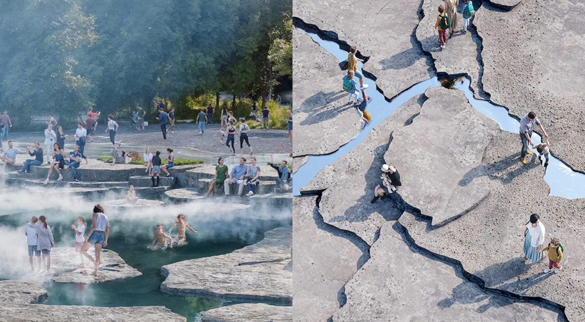 把平凡廣場變成壯闊岩石地景!BIG打造丹麥廣播電視城新門面,用水脈串起城市文化能量 把平凡廣場變成壯闊岩石地景!BIG打造丹麥廣播電視城新門面,用水脈串起城市文化能量