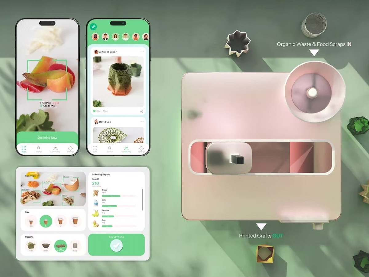 把廚餘變成設計:MIT畢業生打造3D列印機「Foodres.AI」,將食物浪費轉化為花器與家飾 把廚餘變成設計:MIT畢業生打造3D列印機「Foodres.AI」,將食物浪費轉化為花器與家飾
