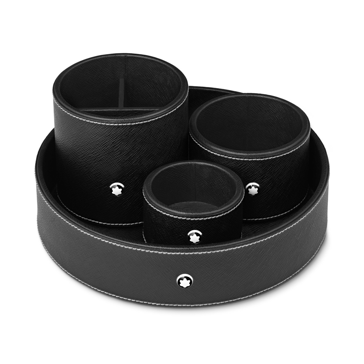 Montblanc皮革桌面收納組。(圖片提供:Montblanc) Montblanc皮革桌面收納組。(圖片提供:Montblanc)