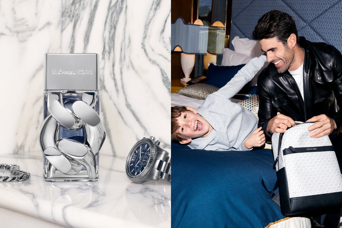 Michael Kors Billie男士精鋼腕錶、Pour Homme經典愛鏈男性淡香。(圖片提供:Michael Kors) Michael Kors Billie男士精鋼腕錶、Pour Homme經典愛鏈男性淡香。(圖片提供:Michael Kors)