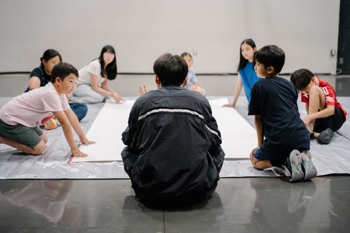 《想像他者的四天》創作過程。(圖片來源:學展) 《想像他者的四天》創作過程。(圖片來源:學展)