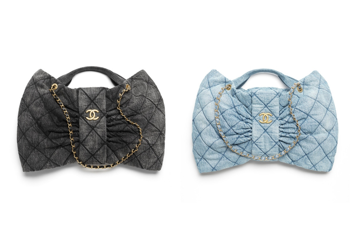 Chanel 2025/26秋冬高級時裝系列蝴蝶結造型托特包。(圖片提供:Chanel) Chanel 2025/26秋冬高級時裝系列蝴蝶結造型托特包。(圖片提供:Chanel)