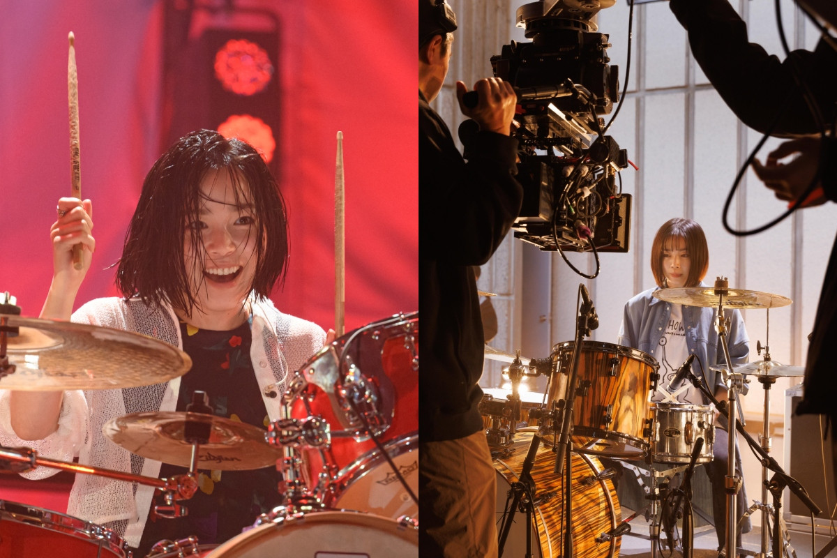 宮崎優飾演TENBLANK鼓手西條朱音。(圖片來源:Netflix、X @NetflixJP) 宮崎優飾演TENBLANK鼓手西條朱音。(圖片來源:Netflix、X @NetflixJP)