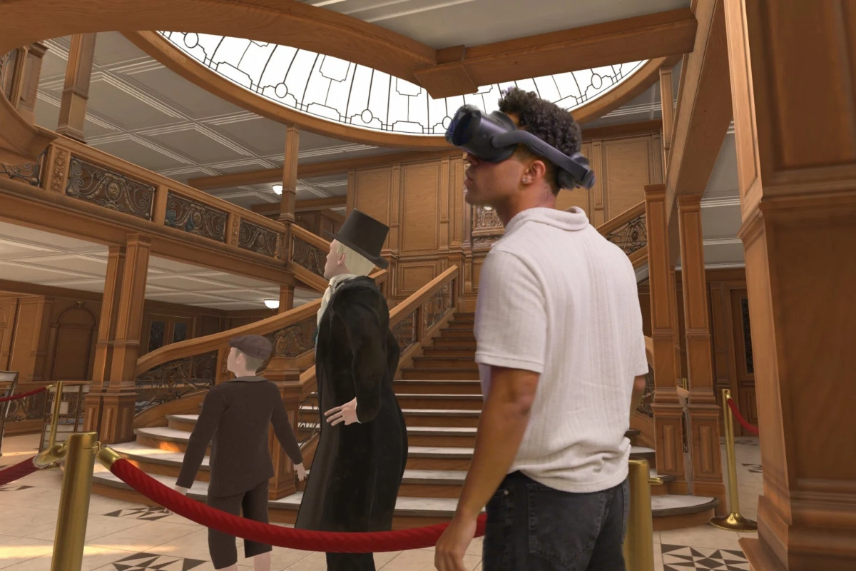 體驗者可於VR環節自由走動。(圖片來源:The Legend of the Titanic London) 體驗者可於VR環節自由走動。(圖片來源:The Legend of the Titanic London)
