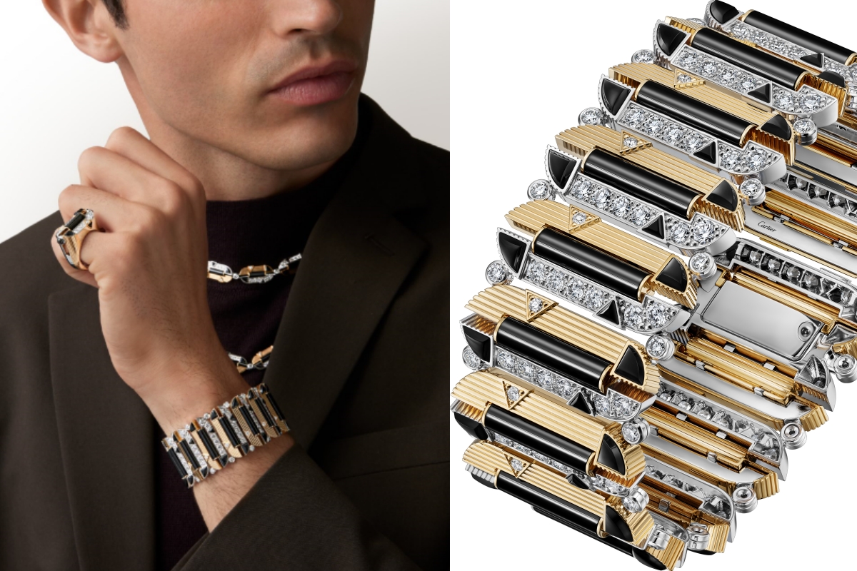ABSTRACTION GEOMETRIQUE 項鍊、手鐲、戒指。(圖片提供:Cartier) ABSTRACTION GEOMETRIQUE 項鍊、手鐲、戒指。(圖片提供:Cartier)