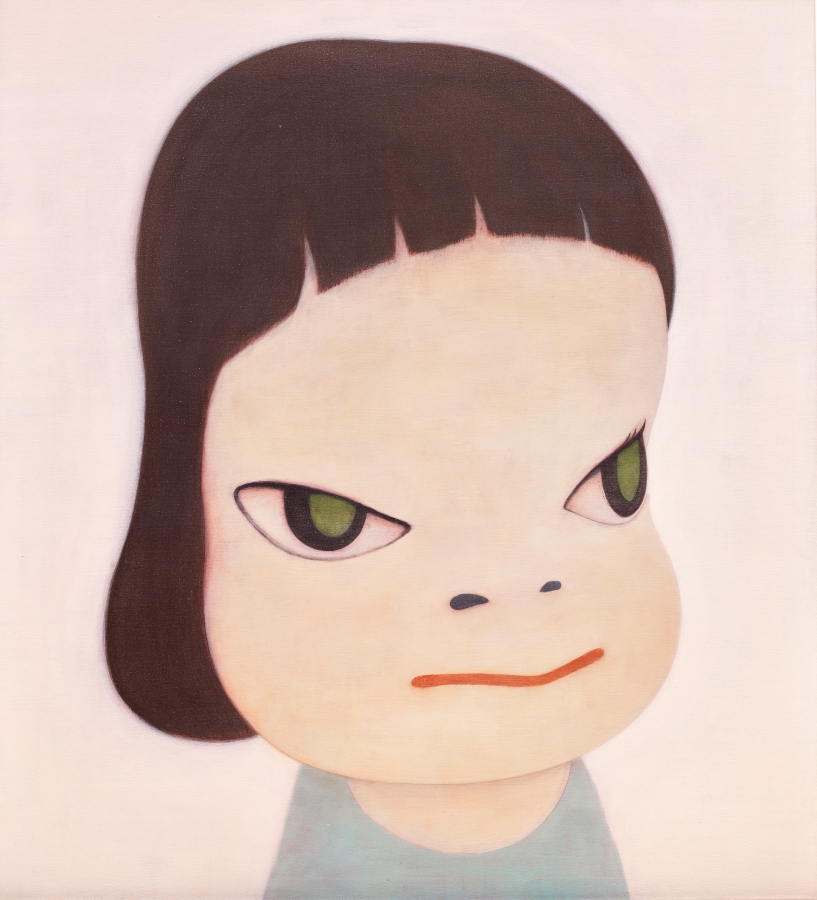 奈良美智,〈粉紅〉,2000年作|壓克力 畫布,160 x 145 公分|估價:60,000,000-80,000,000港元。(圖片提供:富藝斯) 奈良美智,〈粉紅〉,2000年作|壓克力 畫布,160 x 145 公分|估價:60,000,000-80,000,000港元。(圖片提供:富藝斯)