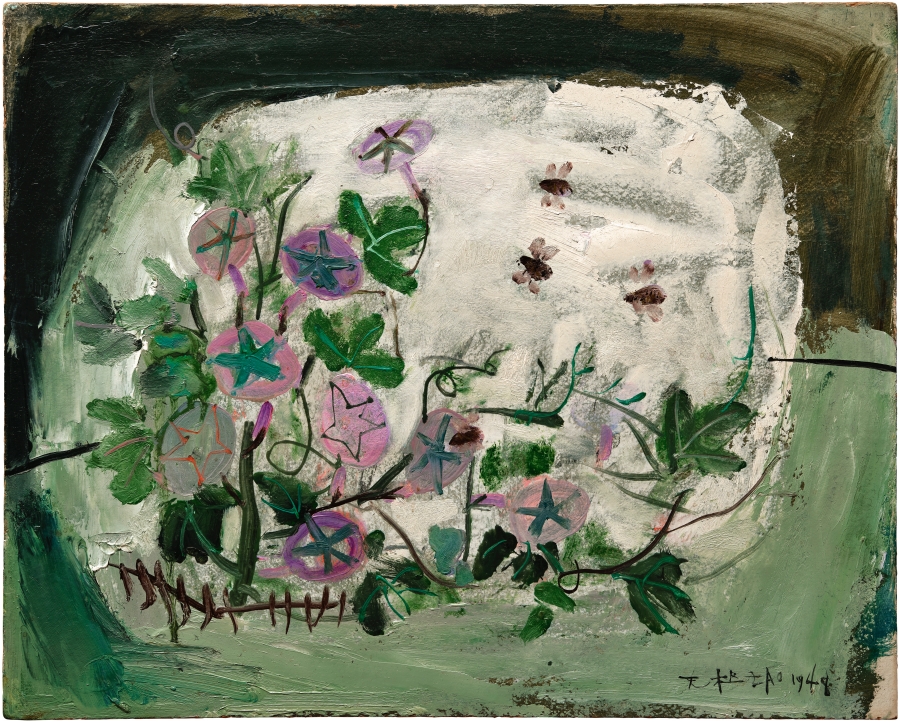 趙無極,〈無題〉,1948年作|油彩 紙板,37 x 46 公分|估價:2,000,000 – 3,000,000港元。(圖片提供:富藝斯) 趙無極,〈無題〉,1948年作|油彩 紙板,37 x 46 公分|估價:2,000,000 – 3,000,000港元。(圖片提供:富藝斯)