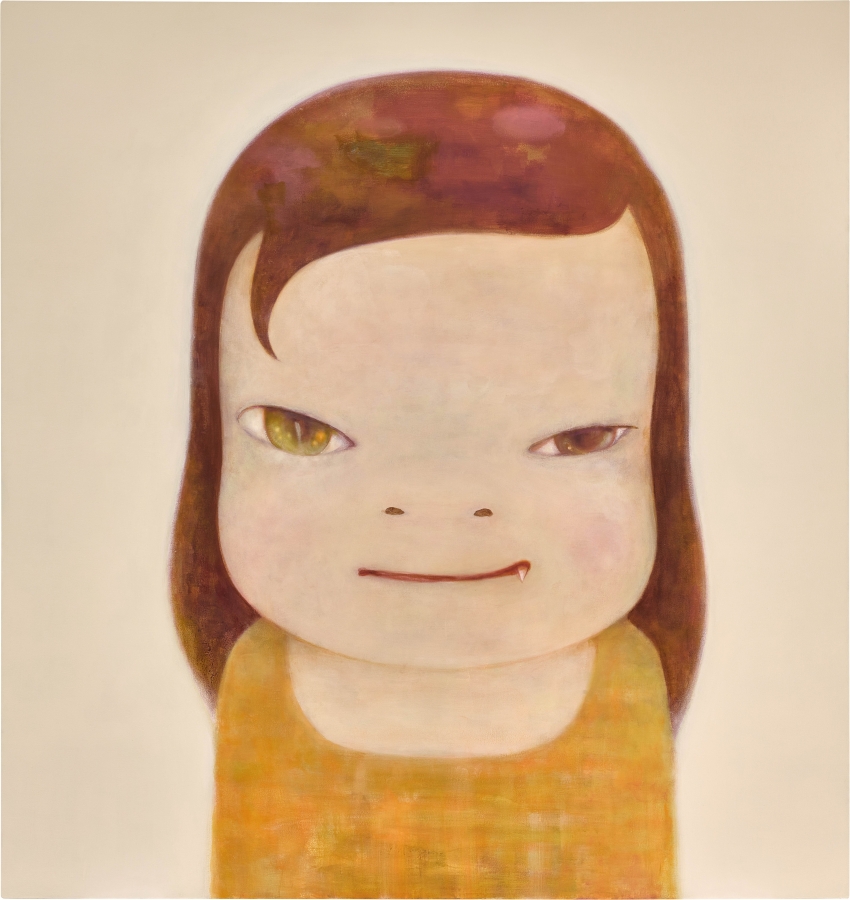 奈良美智,〈等不及夜幕降臨〉,2012年作|壓克力畫布,193.6 x 183公分|估價:65,000,000 - 85,000,000港元。(圖片提供:Sotheby's) 奈良美智,〈等不及夜幕降臨〉,2012年作|壓克力畫布,193.6 x 183公分|估價:65,000,000 - 85,000,000港元。(圖片提供:Sotheby's)