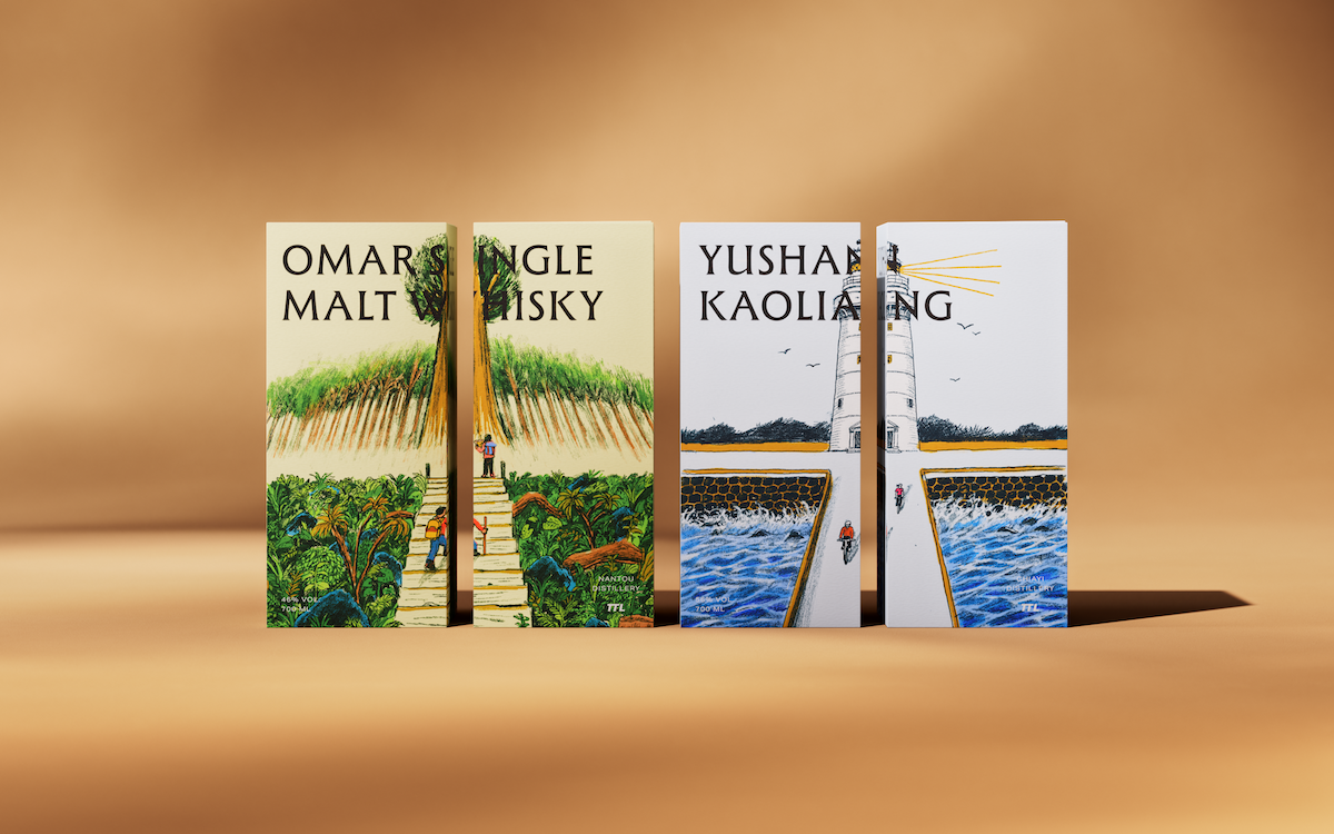 2025雙十國慶紀念酒！包裝融合台灣山海意象，兩款拼組「燙金十字道路」浮現