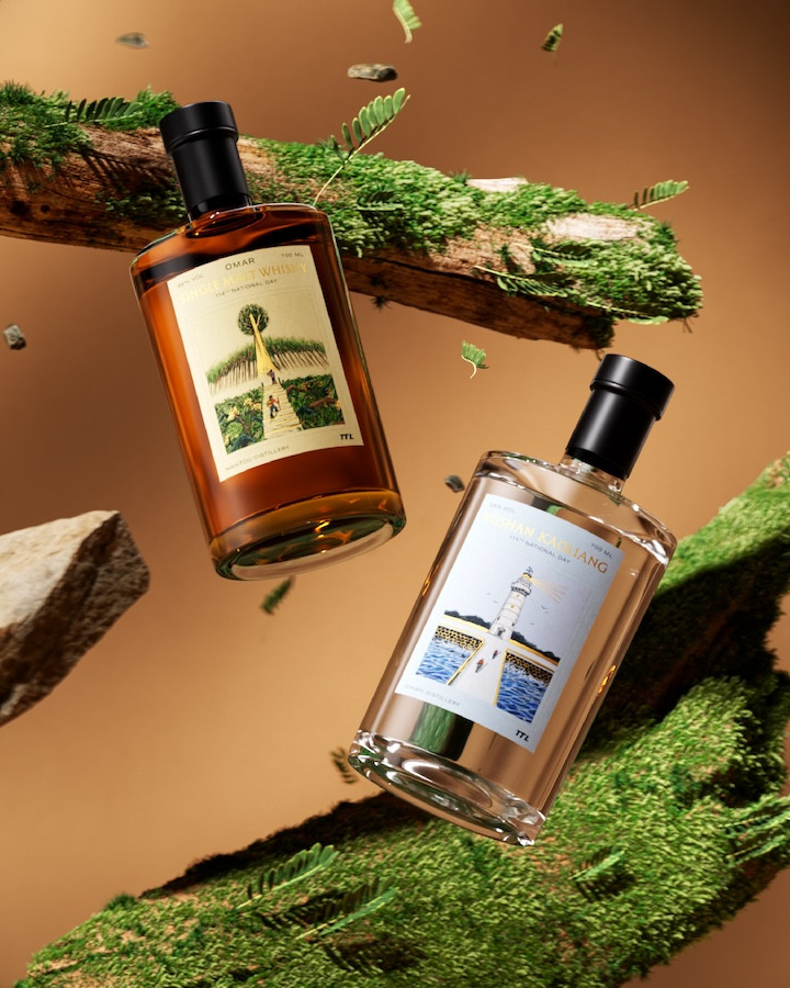 2025雙十國慶紀念酒！包裝融合台灣山海意象，兩款拼組「燙金十字道路」浮現