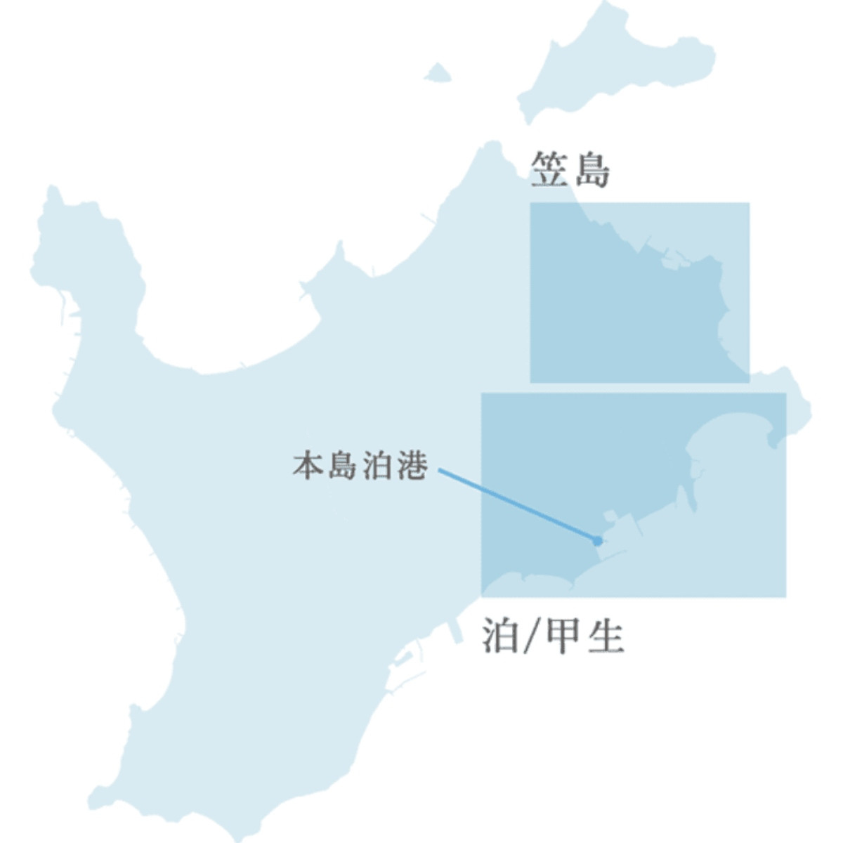 從丸龜港乘船約半小時可抵達本島,而此次主展場所在的兩幢「古民家」則位於北部笠島地區。(圖片來源:瀨戶內國際藝術祭) 從丸龜港乘船約半小時可抵達本島,而此次主展場所在的兩幢「古民家」則位於北部笠島地區。(圖片來源:瀨戶內國際藝術祭)