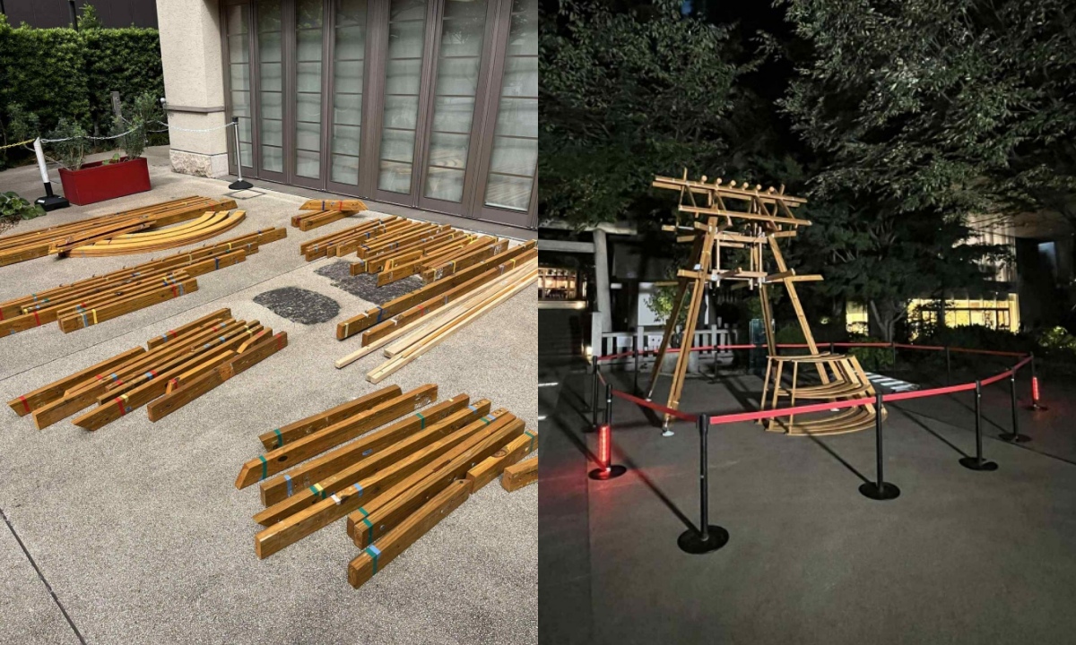現場實際搭建過程。(圖片提供:范承宗) 現場實際搭建過程。(圖片提供:范承宗)