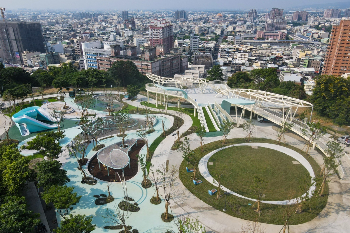 八卦山天空遊戲場由「民族新村親子公園」改造而來。(圖片提供:台灣設計研究院) 八卦山天空遊戲場由「民族新村親子公園」改造而來。(圖片提供:台灣設計研究院)
