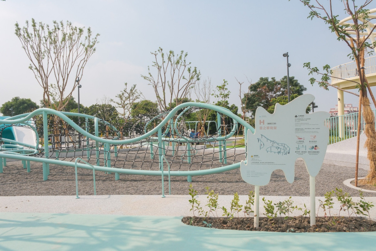 雲之攀爬架。(圖片提供:台灣設計研究院) 雲之攀爬架。(圖片提供:台灣設計研究院)
