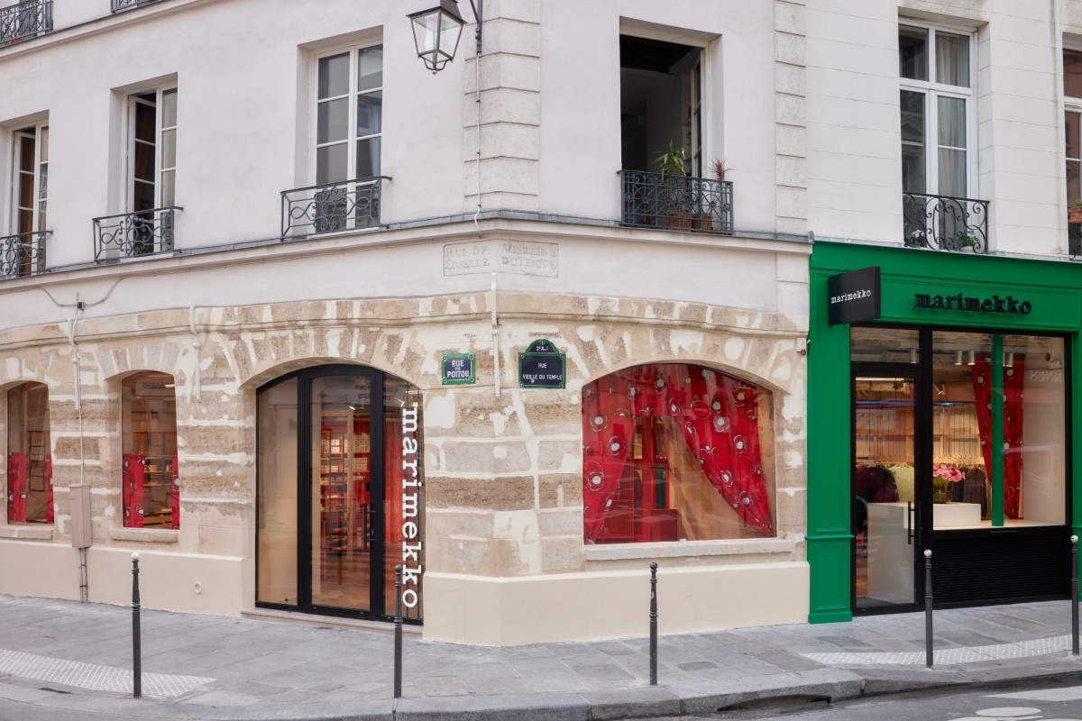 Marimekko巴黎旗艦店「Marimekko Le Marais」選址瑪黑區聖殿老街120號。(圖片提供:Marimekko/攝影:Mikael Niemi) Marimekko巴黎旗艦店「Marimekko Le Marais」選址瑪黑區聖殿老街120號。(圖片提供:Marimekko/攝影:Mikael Niemi)
