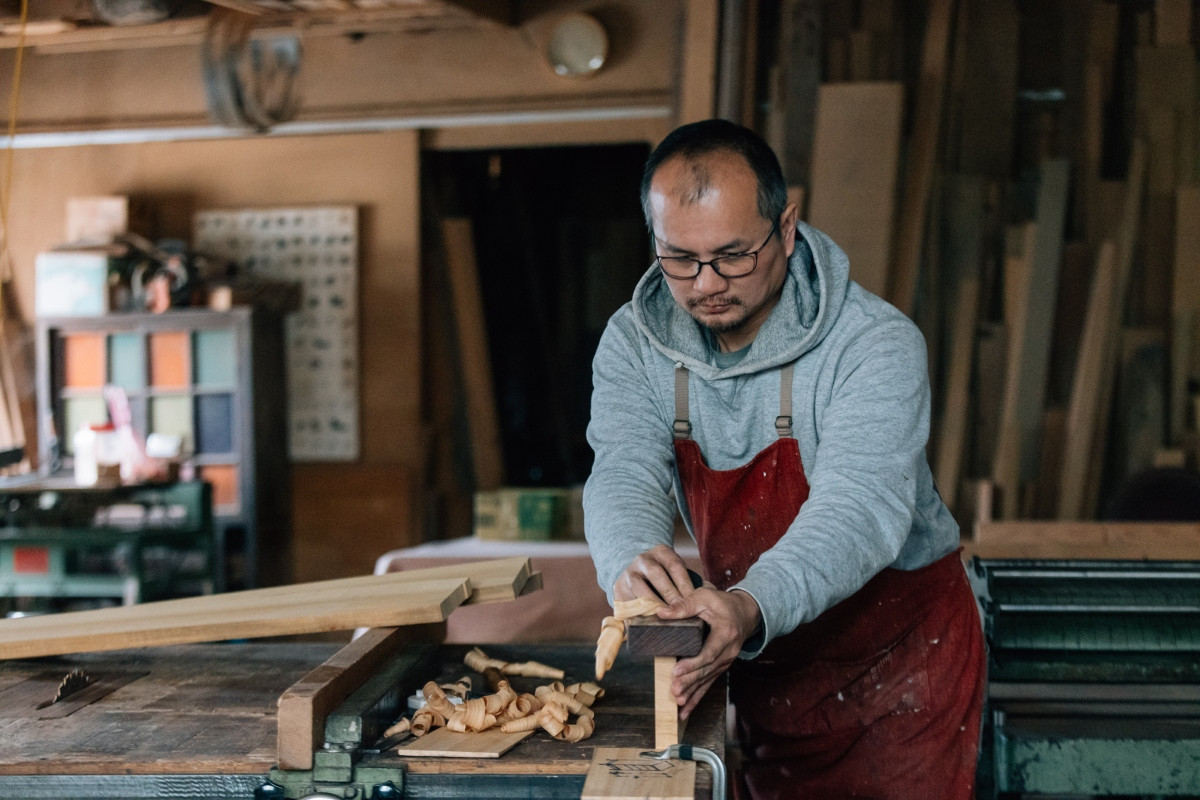 【必訪亮點】隱於大溪山野間的森平房家具製作所，2024年首度加入打開工場即引眾前往。（圖片提供：大溪工藝週）