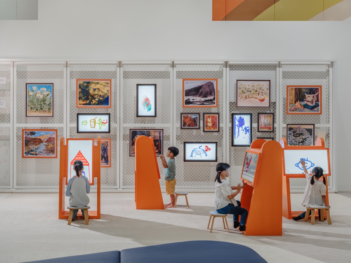 庫房裡的光典藏教育展互動裝置。（圖片提供：臺中市立美術館）