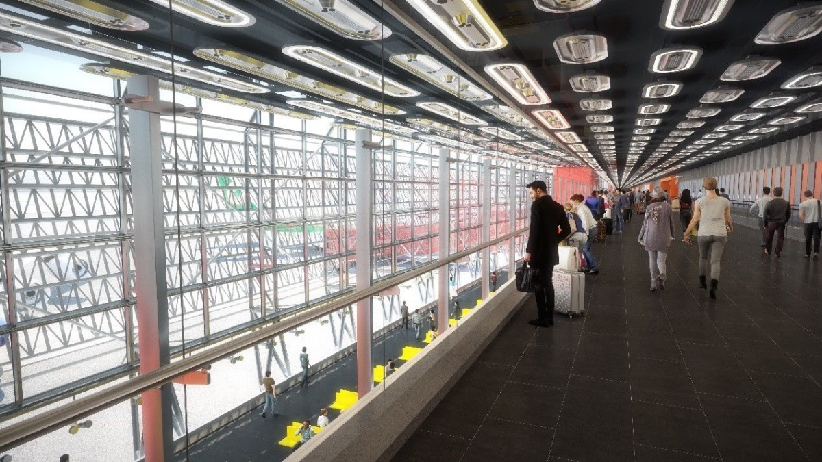 桃園機場第三航廈建築示意圖（圖片來源：RSHP建築設計事務所）